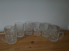 HALBE DE CRISTAL DE BOHEMIA - SET DE 10, VINTAGE, STARE PERFECTA foto