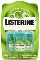 Benzi / Foite de gura LISTERINE pt. reimprospatarea respiratiei ** Set de 3 Pachete foto
