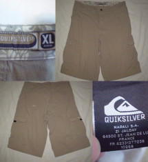 BERMUDE Quiksilver , PANTALONI TREI SFERTURI 3/4 , PANTALONI SCURTI - model army - munte, treking, hiking, outdoor, drumetie, tura foto