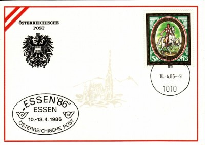 7952 - Austria carte maxima 1986 foto