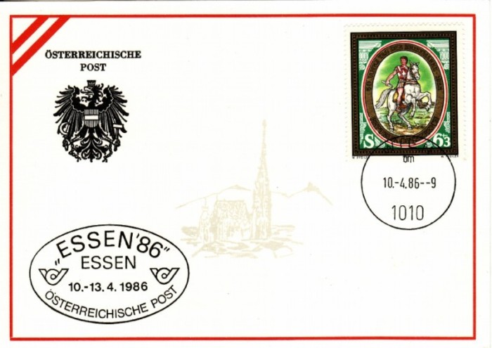 7952 - Austria carte maxima 1986