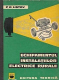 ECHIPAMENTUL INSTALATIILOR ELECTRICE RURALE DE P.N.LISTOV,CARTONATA,TIRAJ MIC,EDITURA TEHNICA 1963,STARE FOARTE BUNA