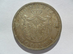 #51 Moneda argint 500 lei 1944 Regele Mihai Romania foto
