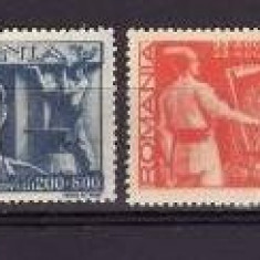 C2451 - Romania 1945 - cat.nr.867-8,Frontul plugarilor,serie completa,neuzata