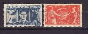 C2451 - Romania 1945 - cat.nr.867-8,Frontul plugarilor,serie completa,neuzata foto