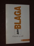ORIZONT SI STIL - LUCIAN BLAGA, Humanitas