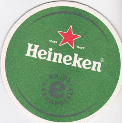 Suport de pahar / Biscuite HEINEKEN foto