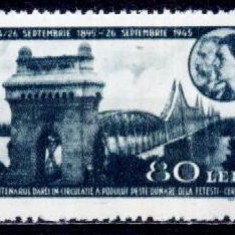 Romania 1945 - Podul de la Cernavoda,serie completa,neuzata