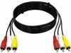 Cablu AV triplu RCA - triplu RCA 1.2m (233), Cabluri RCA