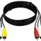 Cablu AV triplu RCA - triplu RCA 1.2m (233)