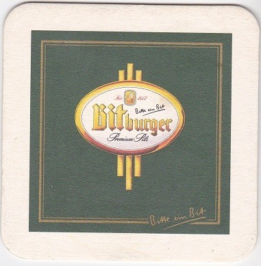 Suport de pahar / Biscuite BITBURGER foto