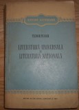 Tudor Vianu - Literatura universala si literatura nationala, 1956