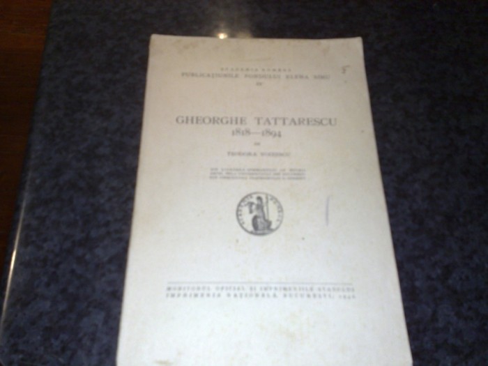 Teodora Voinescu - Gheorghe Tattarescu - 1940