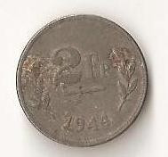 Moneda 2 franci 1944 - Belgia foto