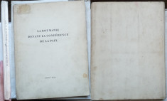 Romania inainte de Conferinta de pace , Paris , 1946 , cu 6 harti mari foto
