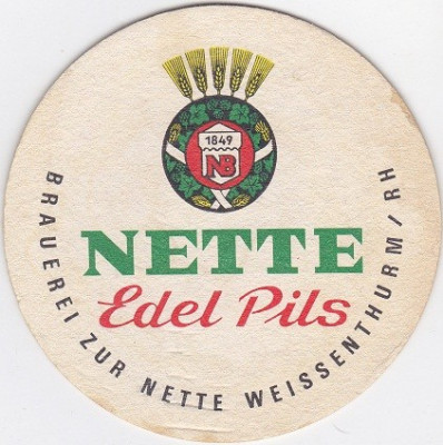 Suport de pahar / Biscuite Rara si Veche NETTE EDEL PILS foto