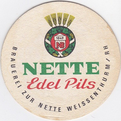 Suport de pahar / Biscuite Rara si Veche NETTE EDEL PILS