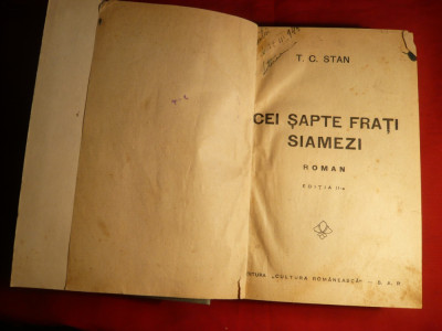 T.C.Stan - Cei Sapte Frati Siamezi - Ed.IIa 1942 foto