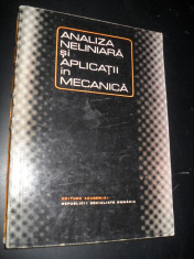 Analiza neliniara si aplicatii in mecanica, foto