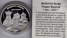 Seria ROMANI MARI,Neagoe Basarab,argint pur 0,999;10,37 gr foto