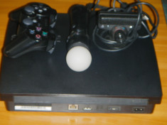 Promotie valabila 5 zile - 675RON lVand PlayStation PS3 Slim 250 GB + wireless controller + PS eye + 1 motion controller + 3 jocuri foto