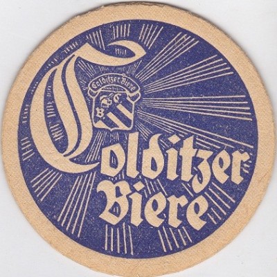 Suport de pahar / Biscuite Rara si Veche GOLDITZER BIERE foto