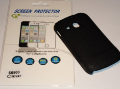 Husa Protectie spate Capac Hard case Samsung Galaxy mini 2 S6500 + Folie protectie Cadou! foto