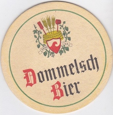 Suport de pahar / Biscuite Rara si Veche DOMMELSCH BIER foto