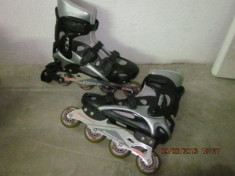 Role silicon,rolere,patine cu rotile,inline skates ,sina otel,abec 5 &amp;quot;Yashima&amp;quot; 41-42 foto