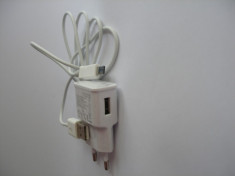 INCARCATOR NOKIA LUMIA 820 CHARGER USB+CABLU INCARCARE/DE DATE MICROUSB 100-240v 50-60Hz Output 2A 2000mA 5V +LIVRARE GRATUITA foto