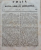 Foaia pentru minte , inima si literatura , nr. 27 , 1853 , Brasov , Muresanu, Alta editura