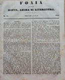 Cumpara ieftin Foaia pentru minte , inima si literatura , nr. 27 , 1853 , Brasov , Muresanu