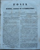 Cumpara ieftin Foaia pentru minte , inima si literatura , nr. 10 , 1853 , Brasov , Muresanu