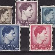 Romania 1947 - Mihai-uzuale,serie completa,neuzata