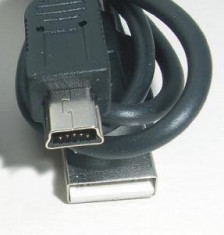 Cablu USB 2.0 tata la mini USB tata foto