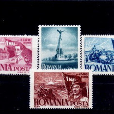 Romania 1947 - 1 Mai ,serie completa,neuzata