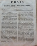 Cumpara ieftin Foaia pentru minte , inima si literatura , nr. 25 , 1853 , Brasov , Muresanu