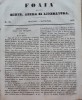 Foaia pentru minte , inima si literatura , nr. 35 , 1853 , Brasov , Muresanu, Alta editura
