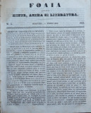 Foaia pentru minte , inima si literatura , nr. 5 , 1853 , Brasov , Muresanu