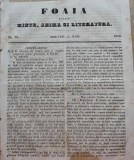 Foaia pentru minte , inima si literatura , nr. 23 , 1853 , Brasov , Muresanu