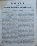 Cumpara ieftin Foaia pentru minte , inima si literatura , nr. 4 , 1853 , Brasov , Muresanu