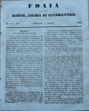 Foaia pentru minte , inima si literatura , nr. 11 si 12 , 1853 , Muresanu