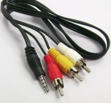 Cablu audio video AV / Jack de 3,5 mm la 3 RCA, Cabluri RCA