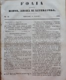 Cumpara ieftin Foaia pentru minte , inima si literatura , nr. 33 , 1853 , Brasov , Muresanu