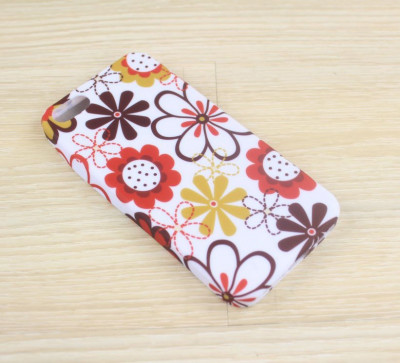 Husa florala silicon iphone 5 + folie foto