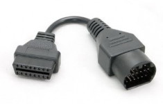 cablu adaptor diagnoza tester mazda 17 pini la 16 pini OBD2 foto