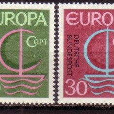 GERMANIA 1966 - EUROPA CEPT, serie nestampilata B4