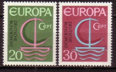 GERMANIA 1966 - EUROPA CEPT, serie nestampilata B4 foto