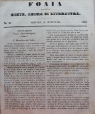 Cumpara ieftin Foaia pentru minte , inima si literatura , nr. 39 , 1853 , Brasov , Muresanu