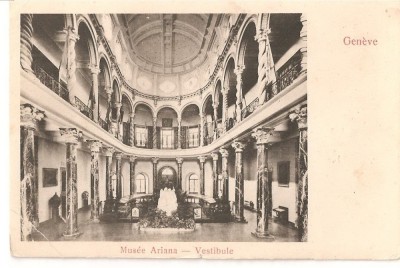 CPI (B2717) ELVETIA. GENEVE. MUSEUL ARIANA, NECIRCULATA foto